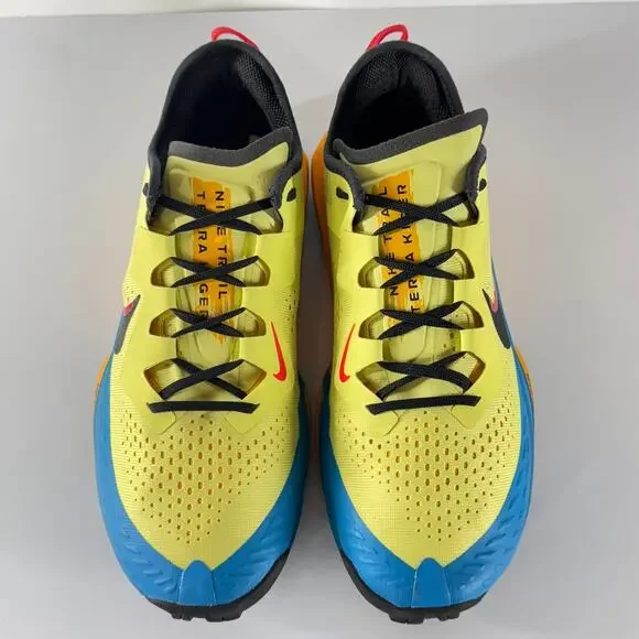 Nike Air Zoom Terra Kiger 7 Women 9.5 Limelight Laser Blue Trail Run CW6062-300 - Picture 3 of 11